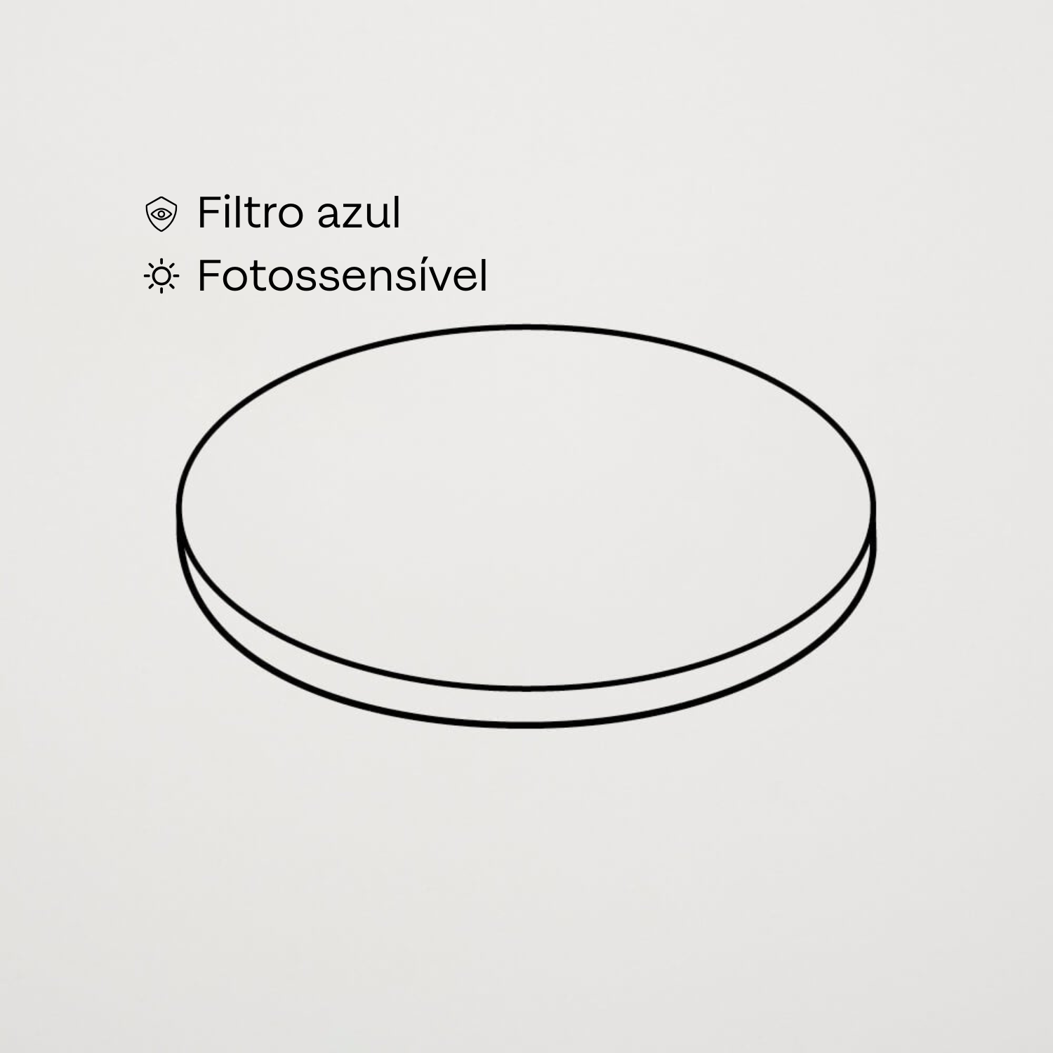 Filtro de luz azul + Fotossensível