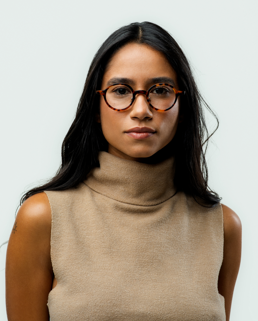 Jo Óculos Lahtref Tortoise Cognac